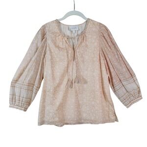 CLEOBELLA Jemma Organic Cotton Blouse In Peach XS